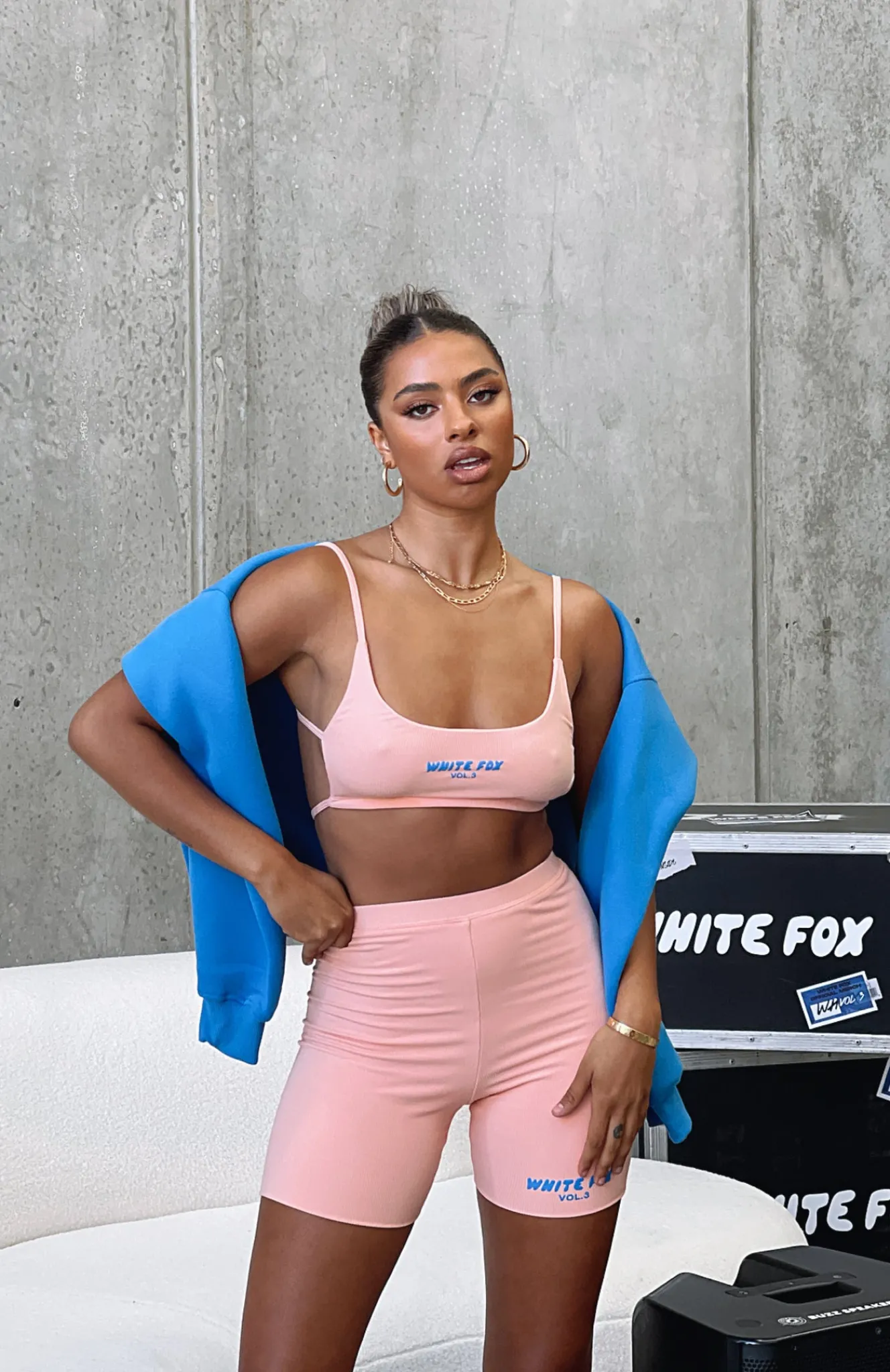 Shirts & Blouses | White Fox Boutique Offstage Ribbed Crop Apricot Ice orange