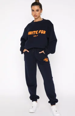 Sweatpants | White Fox Boutique Offstage Sweatpants Space Navy blue