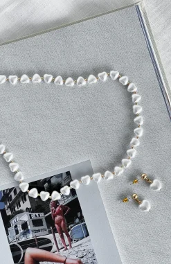 Jewellery | White Fox Boutique Olivia Pearl Set Gold white