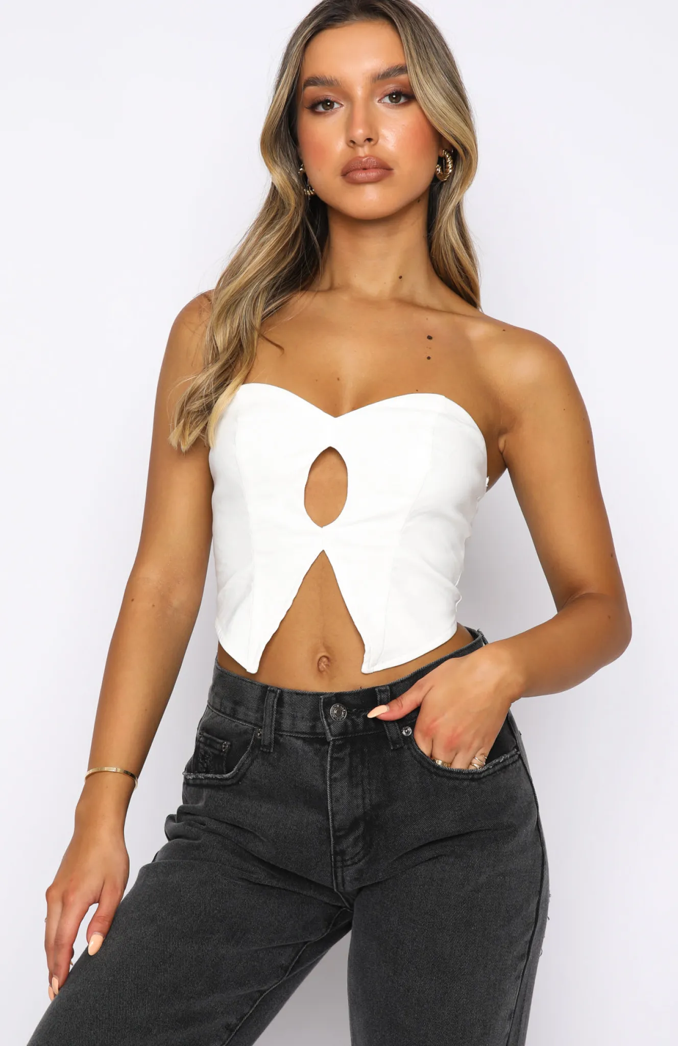 Shirts & Blouses | White Fox Boutique On The Weekend Crop white