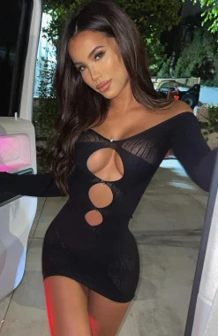 Restocked | White Fox Boutique One Of A Kind Mini Dress black