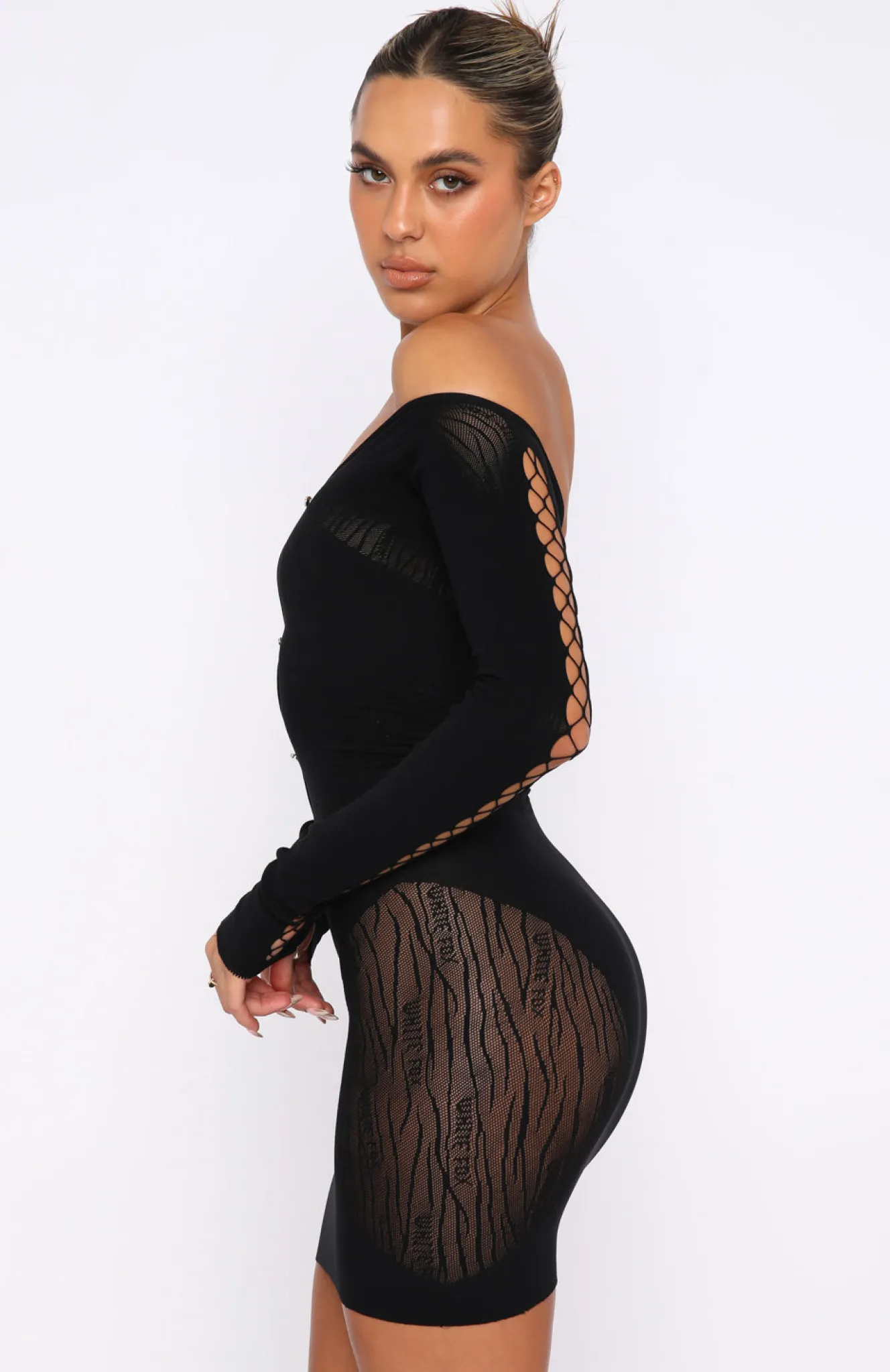 Restocked | White Fox Boutique One Of A Kind Mini Dress black
