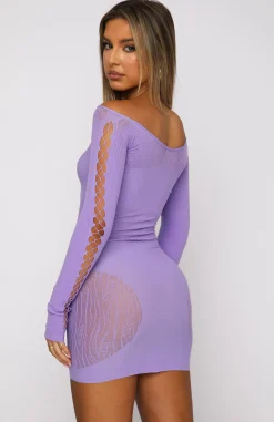 Long Sleeve Dresses | White Fox Boutique One Of A Kind Mini Dress purple