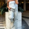 Pants | White Fox Boutique One Sided Cargo Pants Charcoal grey