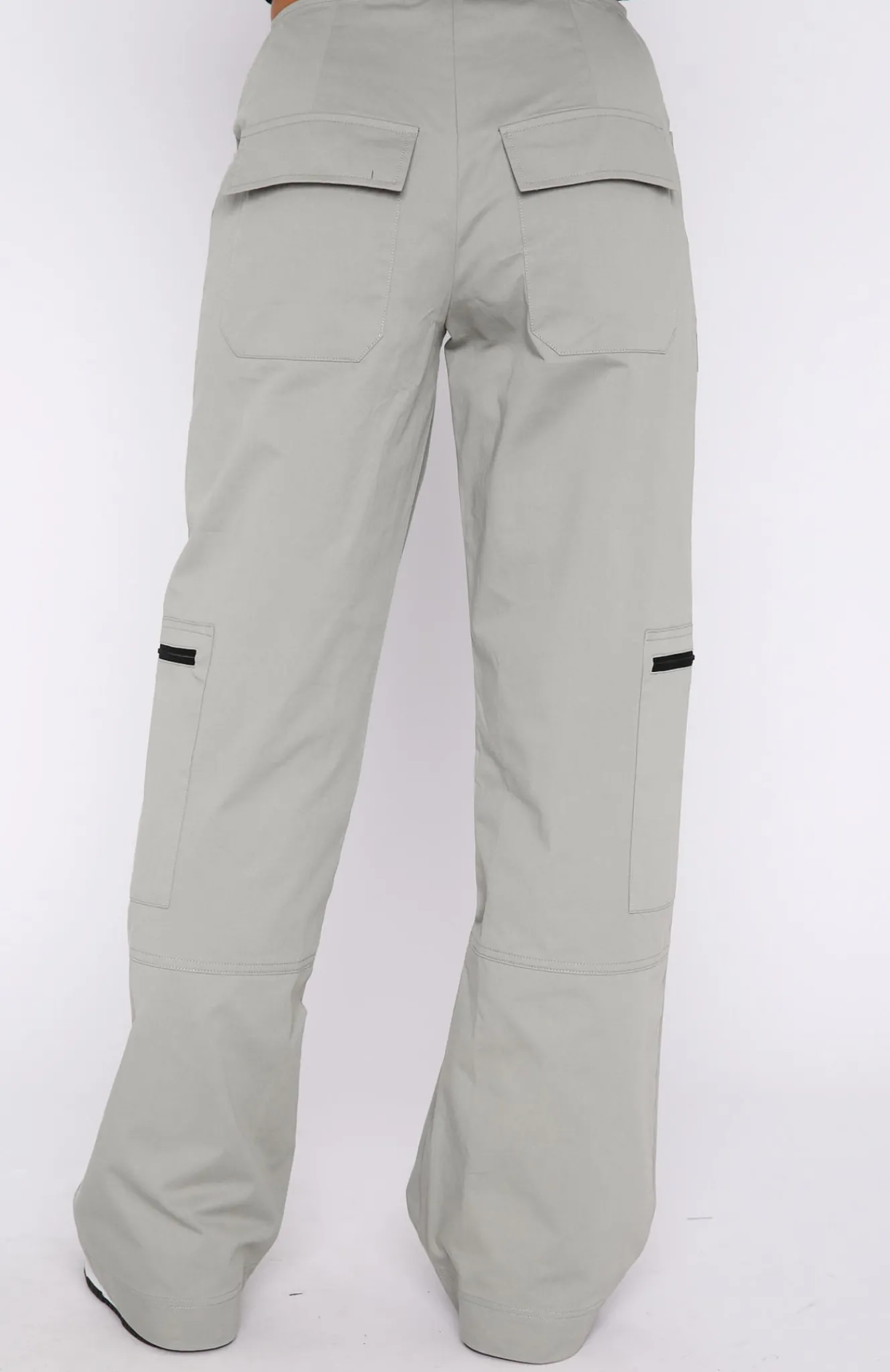 Pants | White Fox Boutique One Sided Cargo Pants Charcoal grey