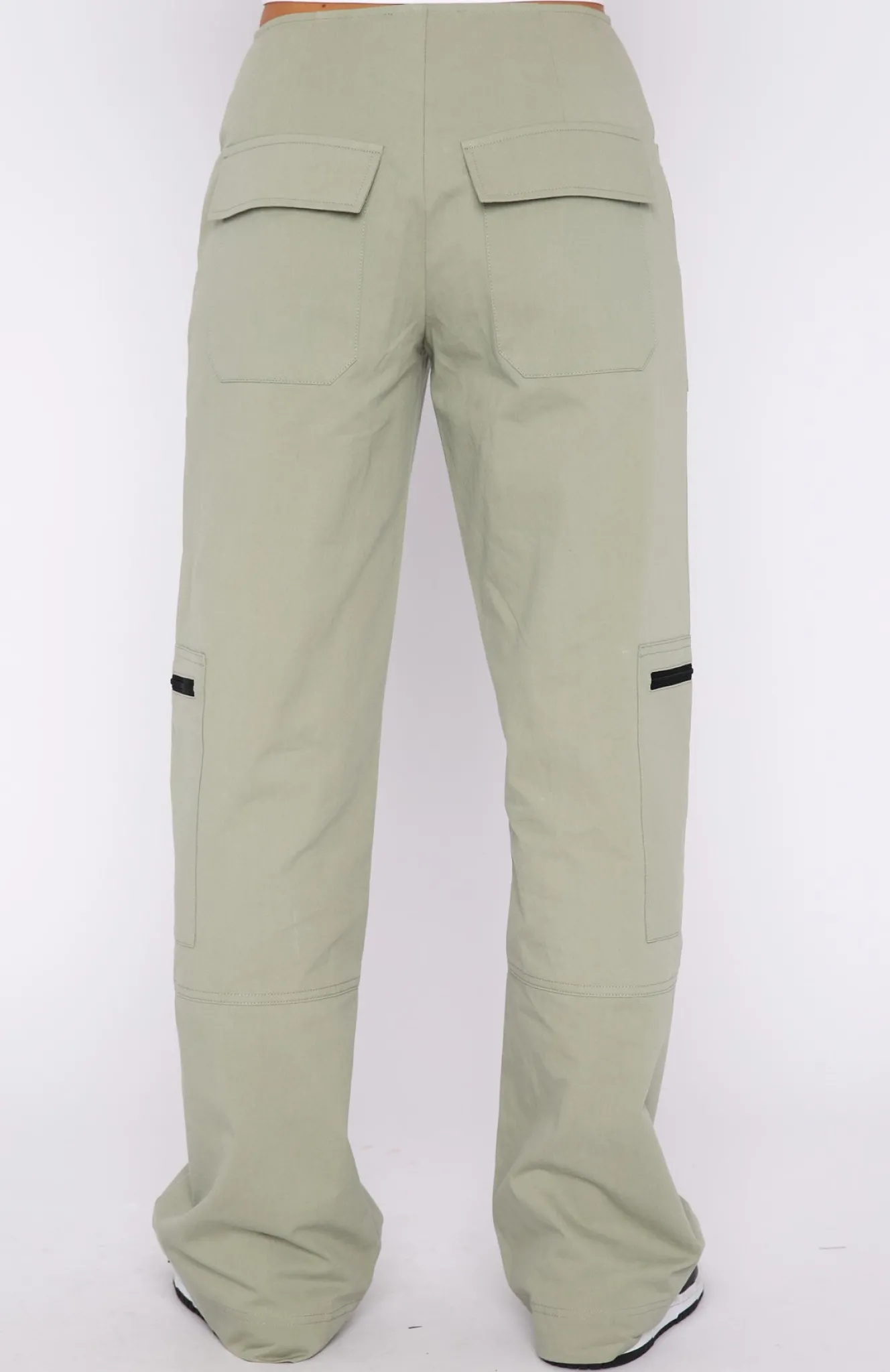 Pants | White Fox Boutique One Sided Cargo Pants Khaki green