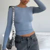 Shirts & Blouses | White Fox Boutique Only For Tonight Long Sleeve Top Steel blue