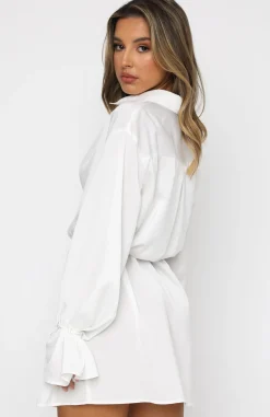 Long Sleeve Dresses | White Fox Boutique Only Gets Better Mini Dress Off white