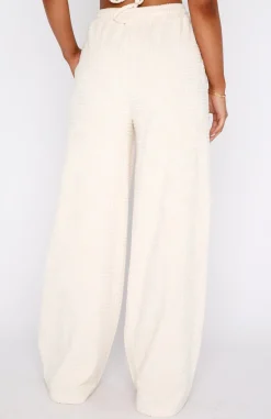 Pants | White Fox Boutique Only One Terry Pants Cream nude