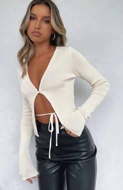Shirts & Blouses | White Fox Boutique Opposites Attract Long Sleeve Knit Top Butter yellow