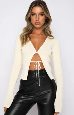 Shirts & Blouses | White Fox Boutique Opposites Attract Long Sleeve Knit Top Butter yellow