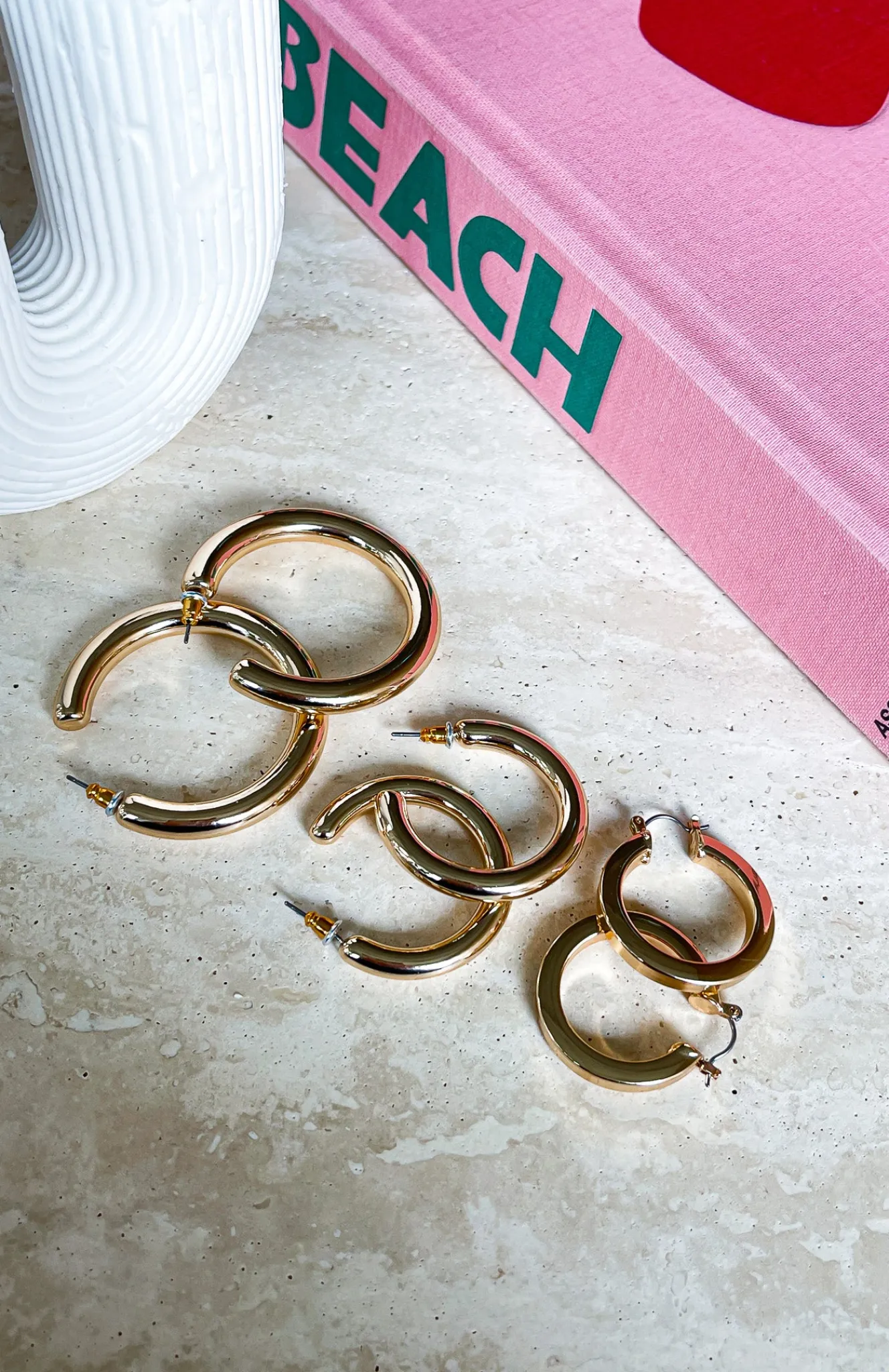 Jewellery | White Fox Boutique Orla Hoops Set gold