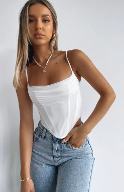 Shirts & Blouses | White Fox Boutique Out Of Focus Bustier white