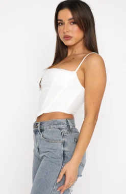 Shirts & Blouses | White Fox Boutique Out Of Focus Bustier white