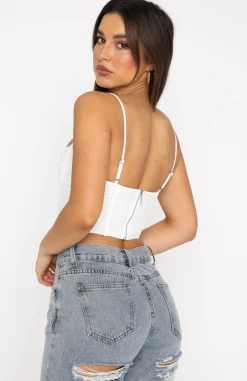Shirts & Blouses | White Fox Boutique Out Of Focus Bustier white