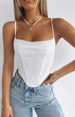 Shirts & Blouses | White Fox Boutique Out Of Focus Bustier white