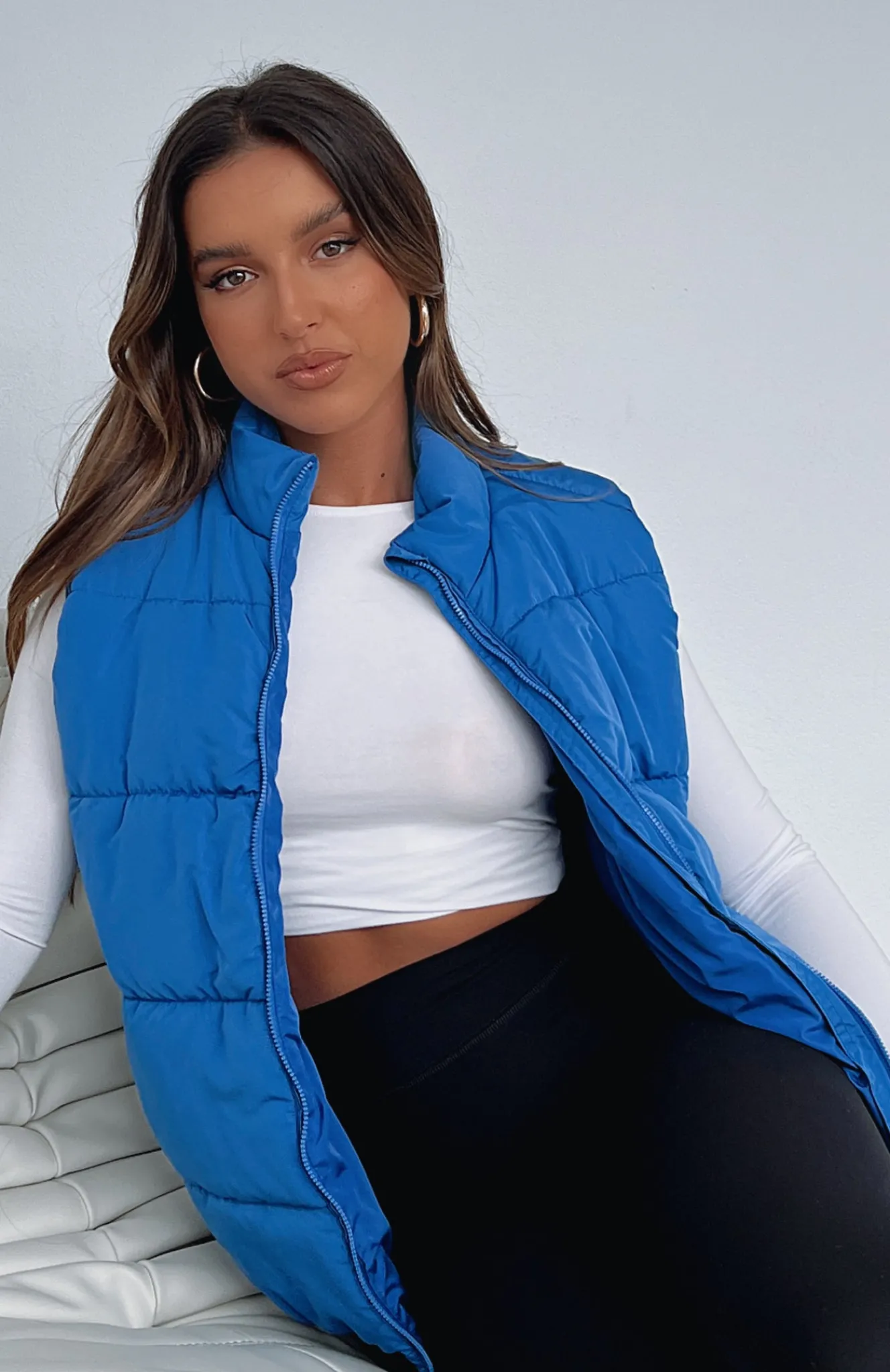 Jackets & Blazers | White Fox Boutique Outside The Lines Puffer Vest Electric blue