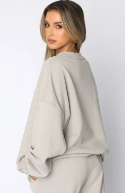 Jackets & Blazers | White Fox Boutique Own The Moment Sweater Mushroom grey
