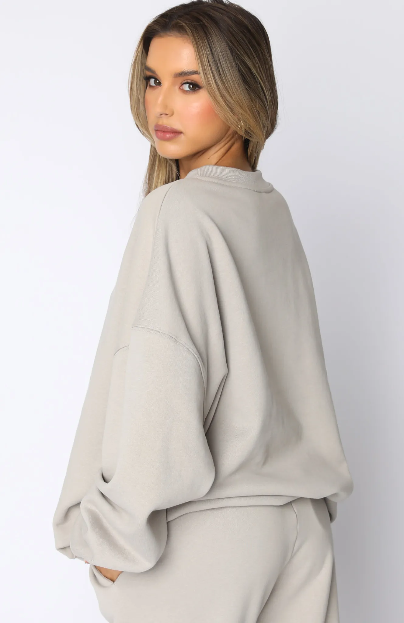 Jackets & Blazers | White Fox Boutique Own The Moment Sweater Mushroom grey