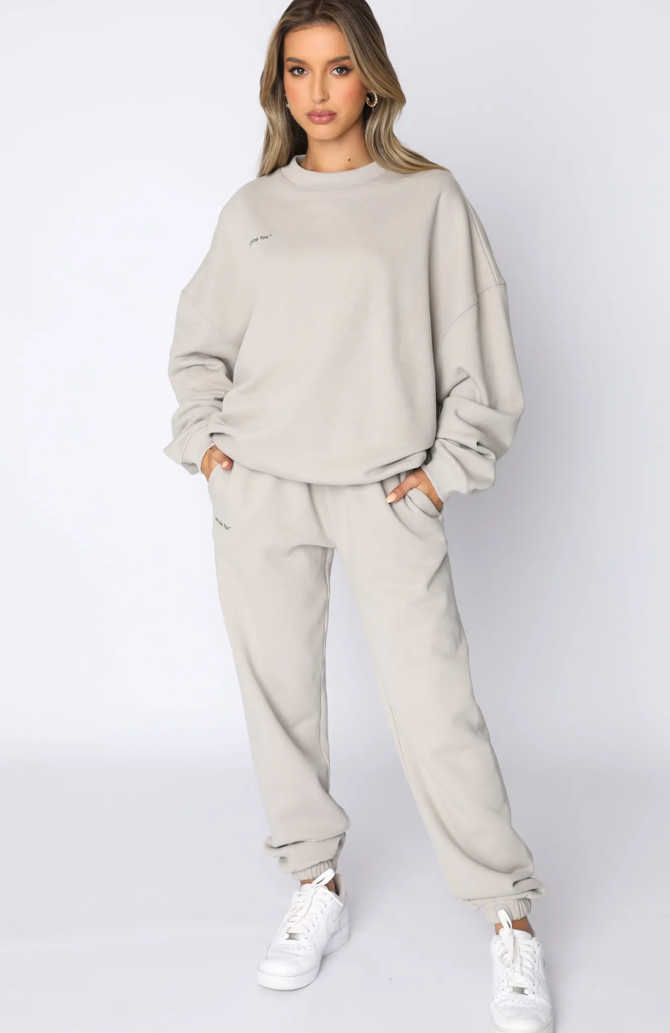 Jackets & Blazers | White Fox Boutique Own The Moment Sweater Mushroom grey