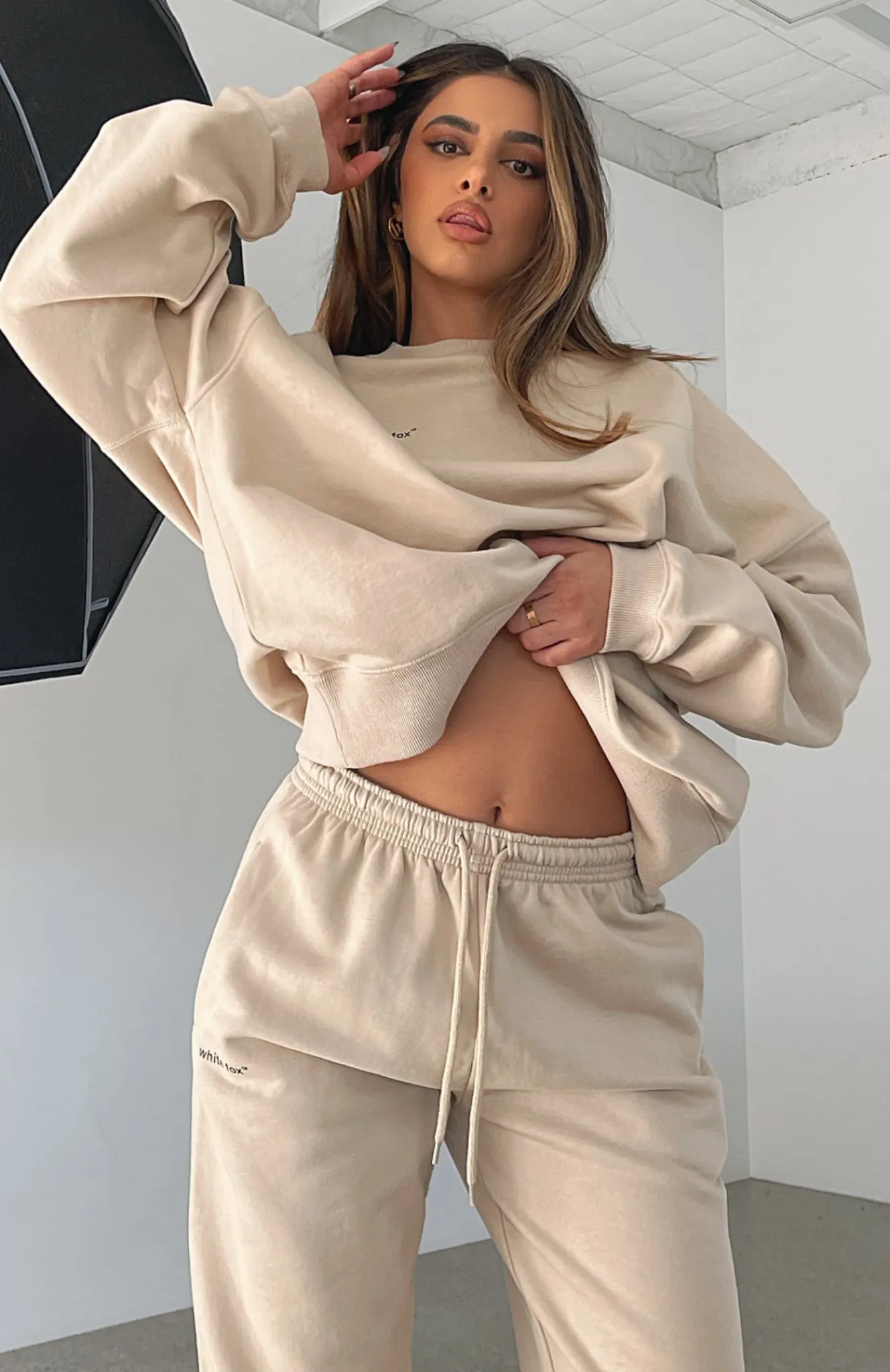 Jackets & Blazers | White Fox Boutique Own The Moment Sweater Sand nude