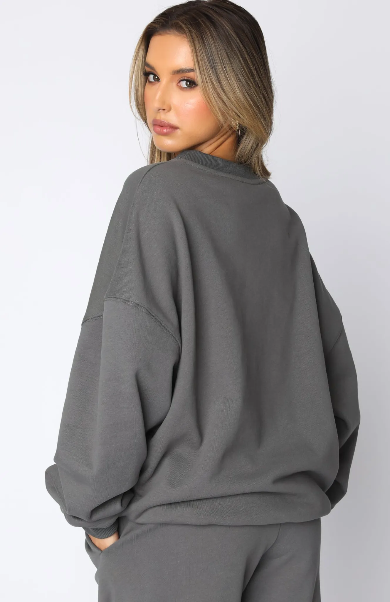 Jackets & Blazers | White Fox Boutique Own The Moment Sweater Slate grey