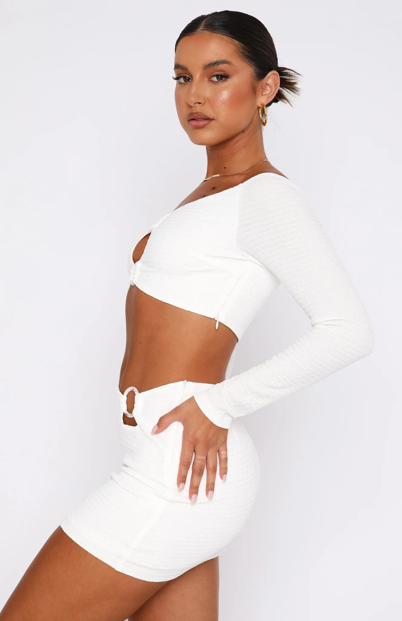 Shirts & Blouses | White Fox Boutique Paradise Vibes Long Sleeve Crop white