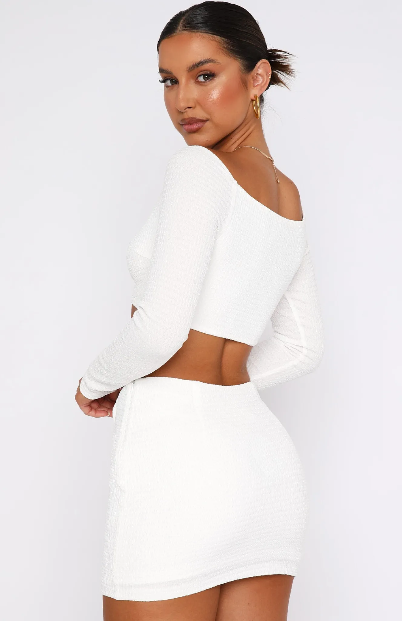 Shirts & Blouses | White Fox Boutique Paradise Vibes Long Sleeve Crop white