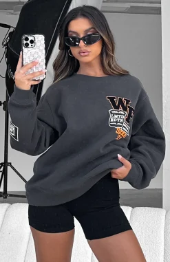 Jackets & Blazers | White Fox Boutique Part Of History Oversized Sweater Charcoal grey