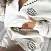 Jackets & Blazers | White Fox Boutique Part Of The Story Zip Front Sweater Pebble nude