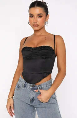 Shirts & Blouses | White Fox Boutique Partner In Crime Bustier black