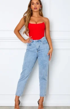 Shirts & Blouses | White Fox Boutique Patience Corset red