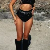 Shorts | White Fox Boutique Petty Too Bottoms black