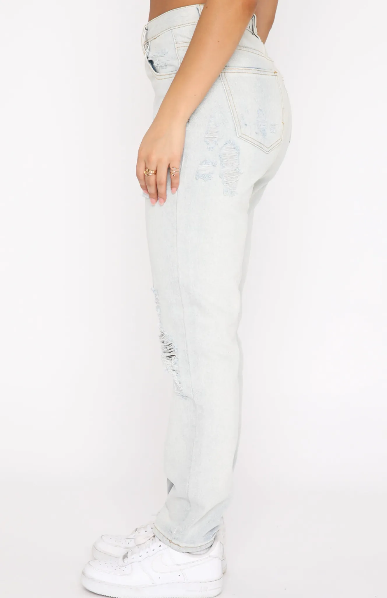 Denim | White Fox Boutique Piece Of Me Boyfriend Jeans Light blue