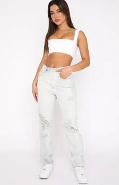 Denim | White Fox Boutique Piece Of Me Boyfriend Jeans Light blue