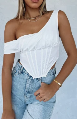 Shirts & Blouses | White Fox Boutique Play Hard To Get Crop white