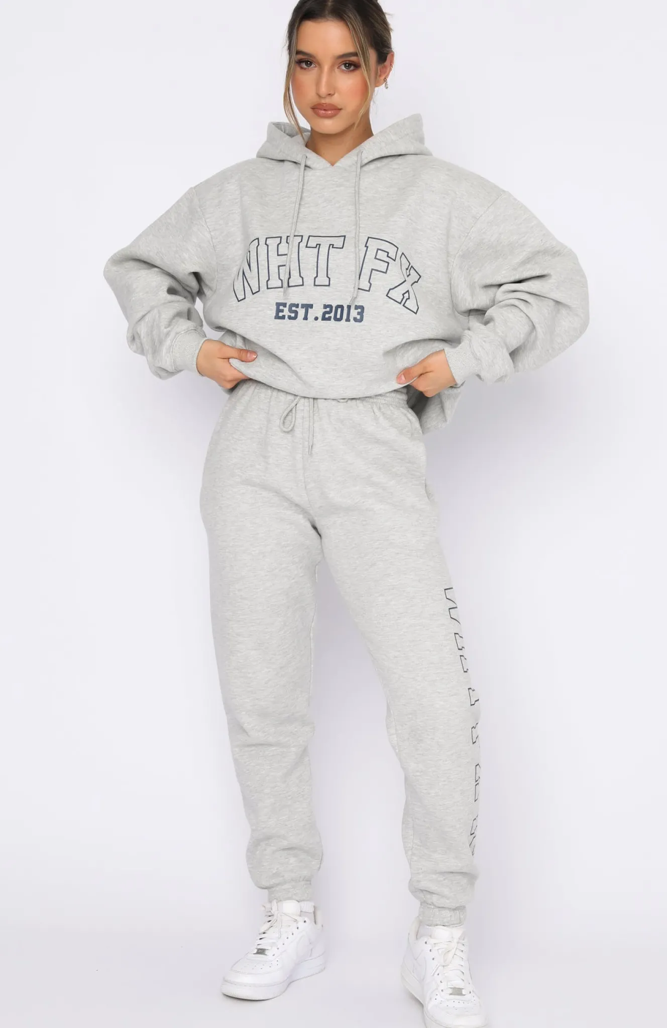 Jackets & Blazers | White Fox Boutique Play The Game Oversized Hoodie Marle grey