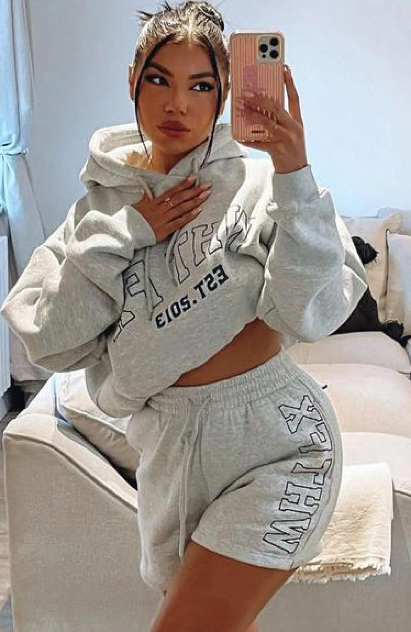 Jackets & Blazers | White Fox Boutique Play The Game Oversized Hoodie Marle grey