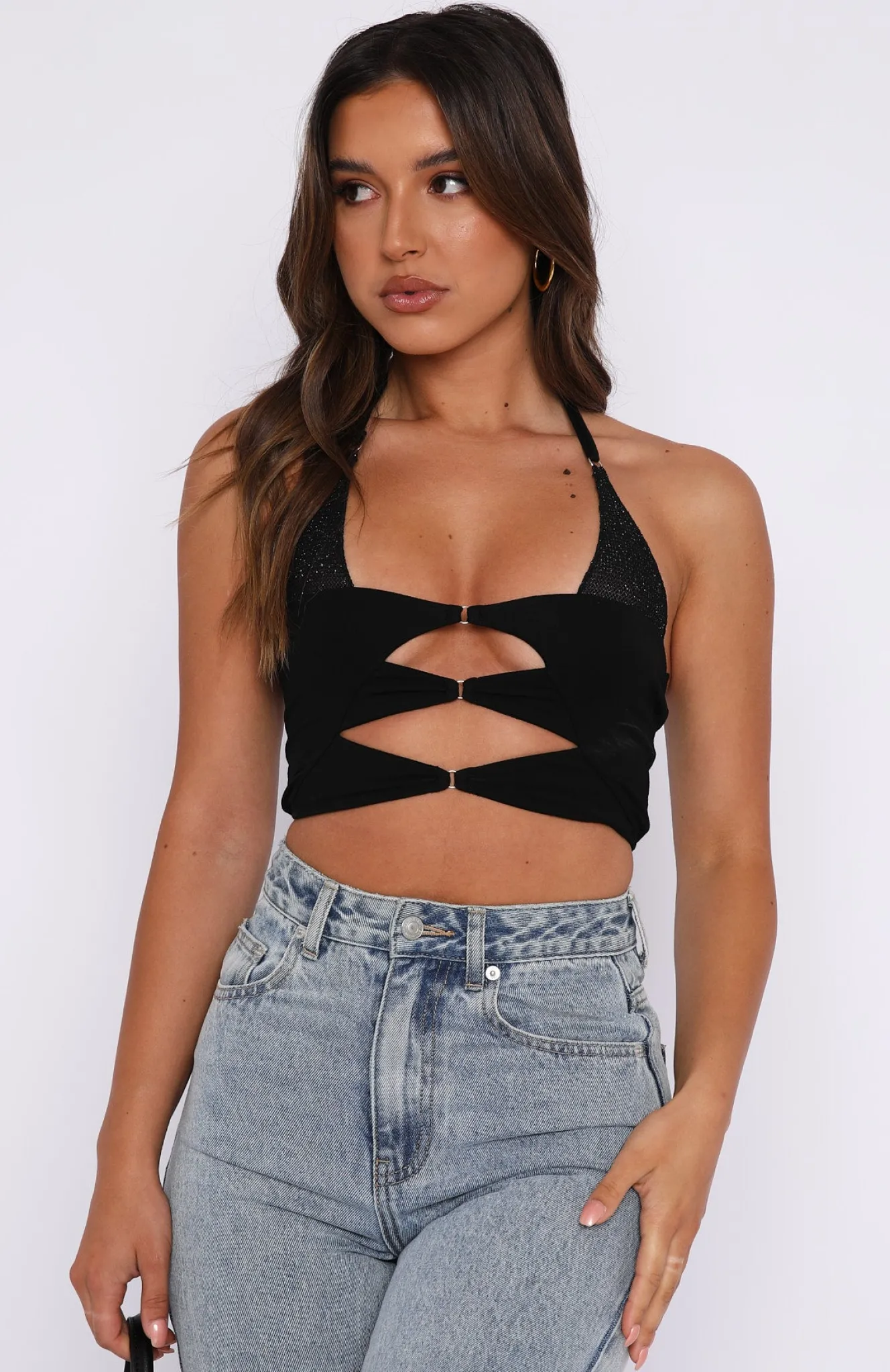 Shirts & Blouses | White Fox Boutique Playing Favourites Crop black