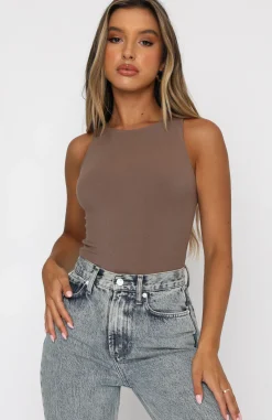 Shirts & Blouses | White Fox Boutique Playing To Win Bodysuit Mocha brown