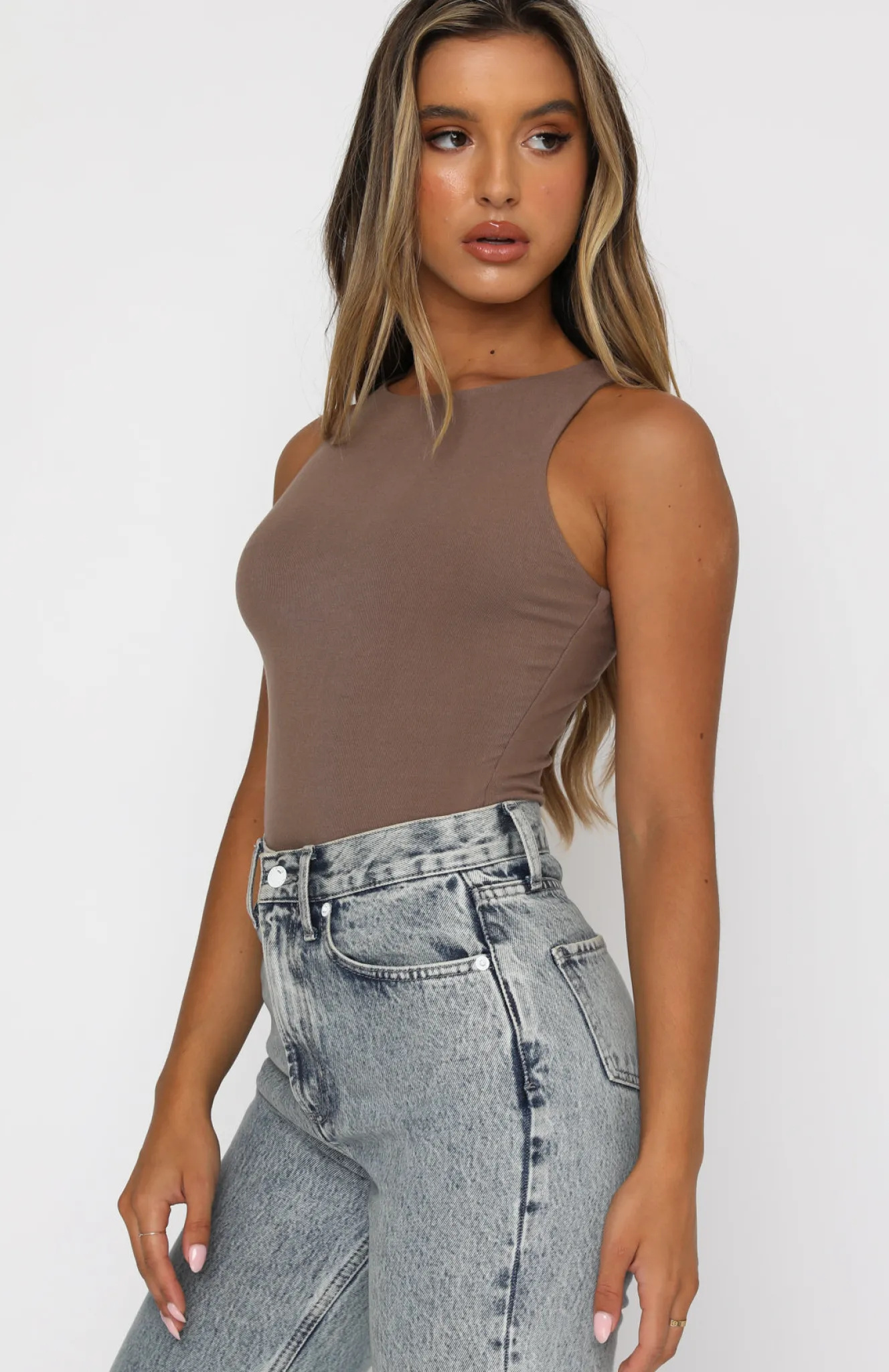 Shirts & Blouses | White Fox Boutique Playing To Win Bodysuit Mocha brown
