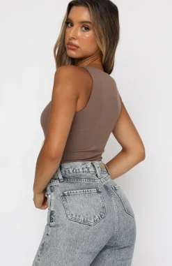 Shirts & Blouses | White Fox Boutique Playing To Win Bodysuit Mocha brown