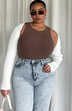 Shirts & Blouses | White Fox Boutique Playing To Win Bodysuit Mocha brown