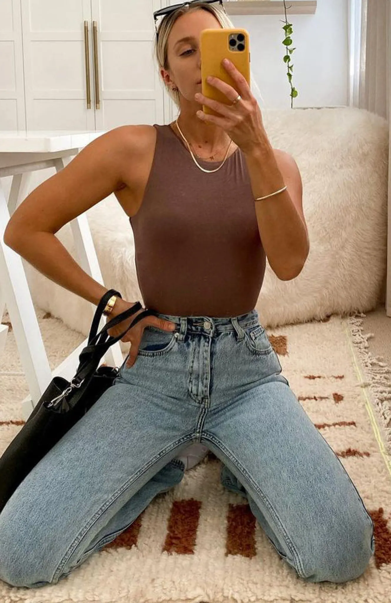 Shirts & Blouses | White Fox Boutique Playing To Win Bodysuit Mocha brown