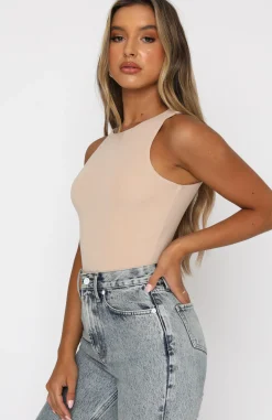 Shirts & Blouses | White Fox Boutique Playing To Win Bodysuit nude