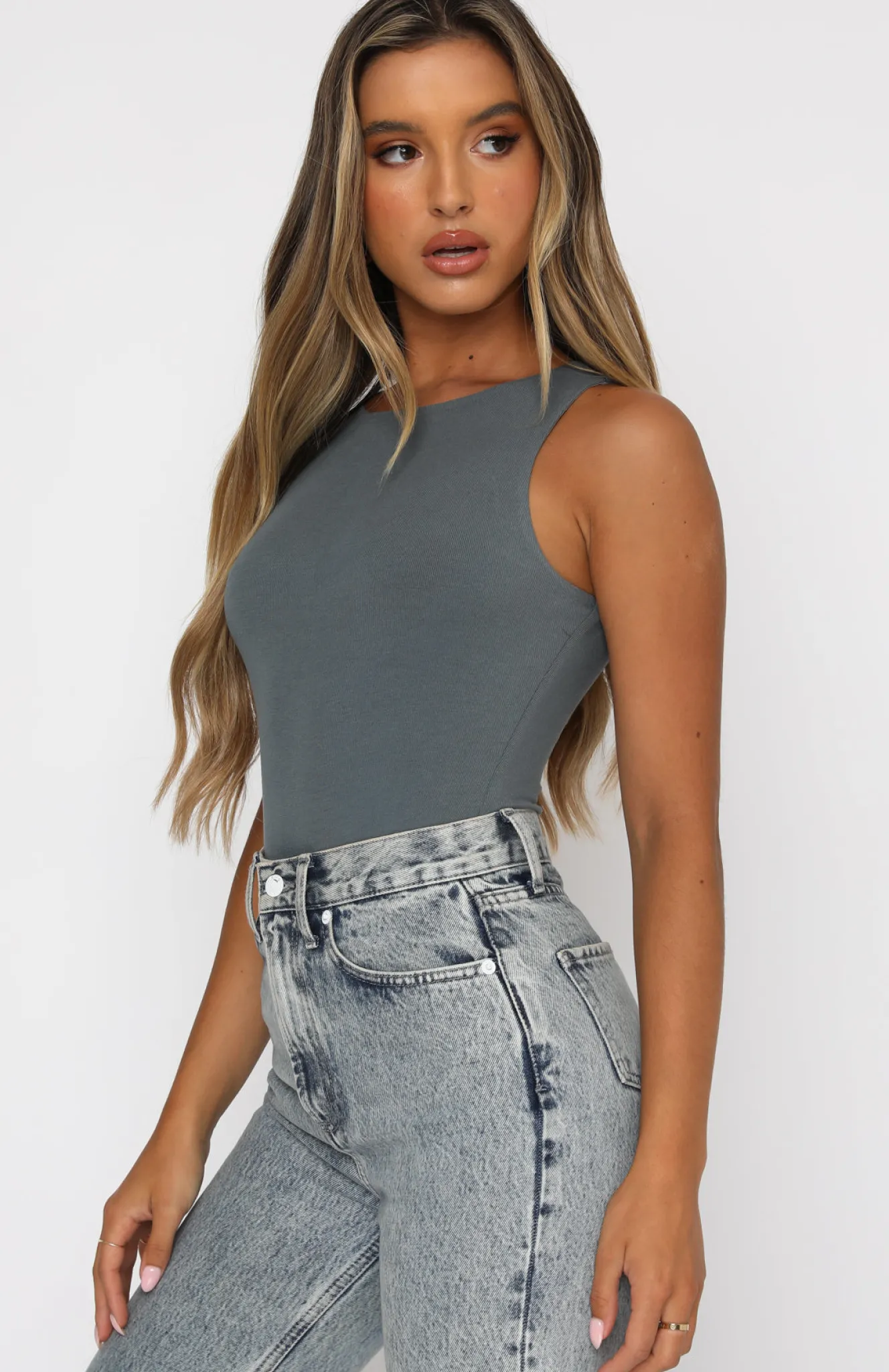 Shirts & Blouses | White Fox Boutique Playing To Win Bodysuit Petrol blue