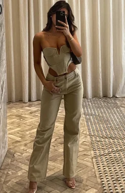 Pants | White Fox Boutique Power Play Pants Oatmeal nude