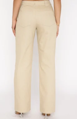 Pants | White Fox Boutique Power Play Pants Oatmeal nude