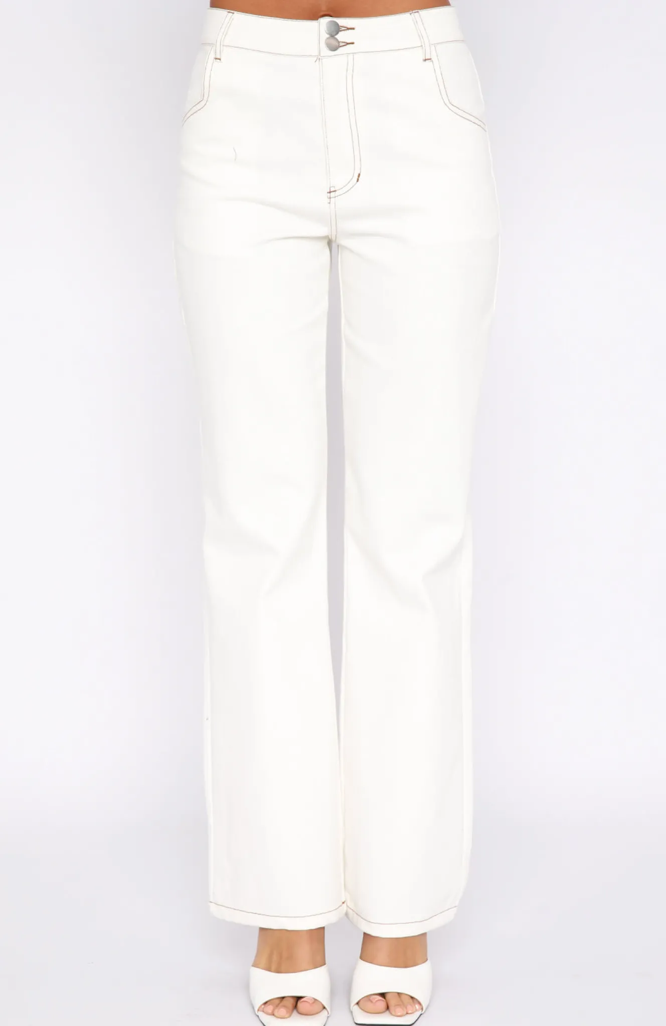 Denim | White Fox Boutique Power Play Pants Off white