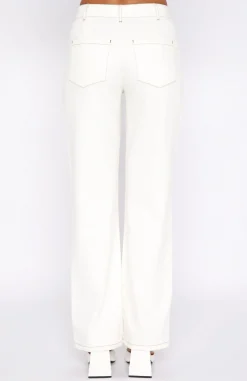 Denim | White Fox Boutique Power Play Pants Off white